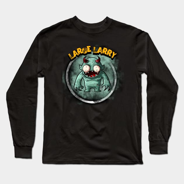 Large Larry Long Sleeve T-Shirt by CTJFDesigns